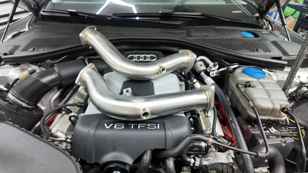 Audi 3.0T Supercharged Catless Test Pipes | B8 / C7 / D4 / 8R